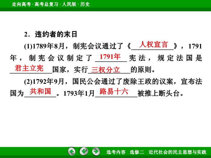 TOP362017年高考歷史人民版一輪復習選修二　近代社會的民主思想與實踐第45講.ppt文檔免費在線閱讀第13頁