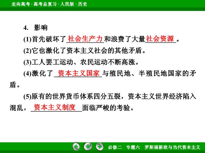 TOP432017年高考歷史人民版一輪復習必修2專題6　羅斯福新政與當代資本主義第24講 課時1.ppt文檔免費在線閱讀