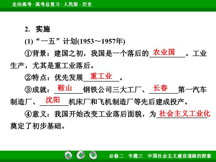 402017年高考歷史人民版一輪復習必修2專題3　中國社會主義建設道路的探索第19講文檔第9頁