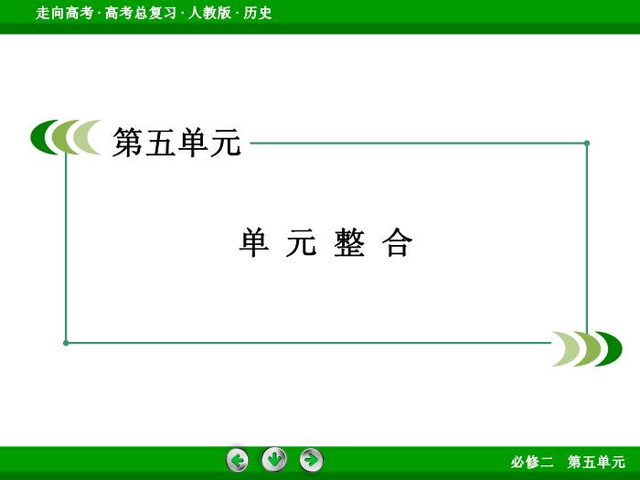 TOP582017版高考歷史（人教版）一輪總復習：必修2 第5單元 世界資本主義經濟政策的調整與蘇聯的社會主義建設 單元整合5.ppt文檔免費在線閱讀第3頁