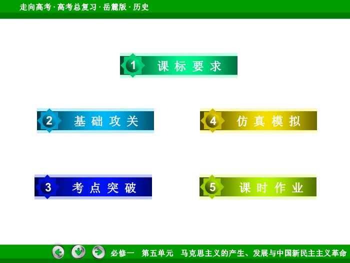 502017年高考歷史岳麓版一輪復習必修1第5單元　馬克思主義的產生、發展與中國新民主主義革命 第10講文檔預覽圖（4）
