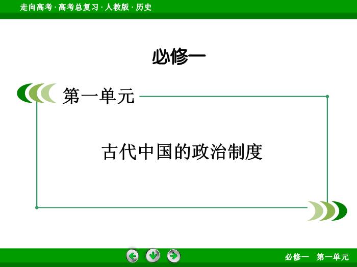 TOP442017版高考歷史（人教版）一輪總復習：必修1 第1單元 古代中國的政治制度 單元整合1.ppt文檔免費在線閱讀第2頁