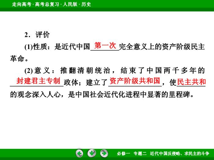 TOP402017年高考歷史人民版一輪復習必修1專題2　近代中國反侵略、求民主的斗爭第5講.ppt文檔免費在線閱讀第12頁