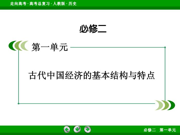 TOP512017版高考歷史（人教版）一輪總復習：必修2 第1單元 古代中國經濟的基本結構與特點第15講 考點1.ppt文檔免費在線閱讀第2頁