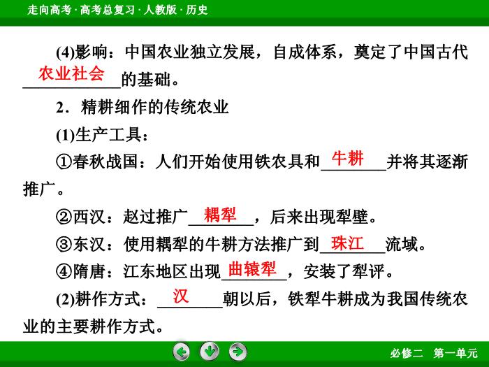TOP512017版高考歷史（人教版）一輪總復習：必修2 第1單元 古代中國經濟的基本結構與特點第15講 考點1.ppt文檔免費在線閱讀第7頁