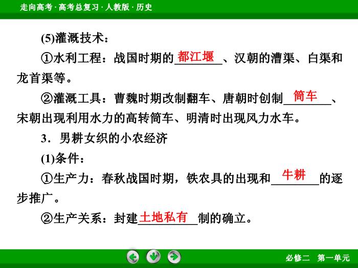 TOP512017版高考歷史（人教版）一輪總復習：必修2 第1單元 古代中國經濟的基本結構與特點第15講 考點1.ppt文檔免費在線閱讀第9頁
