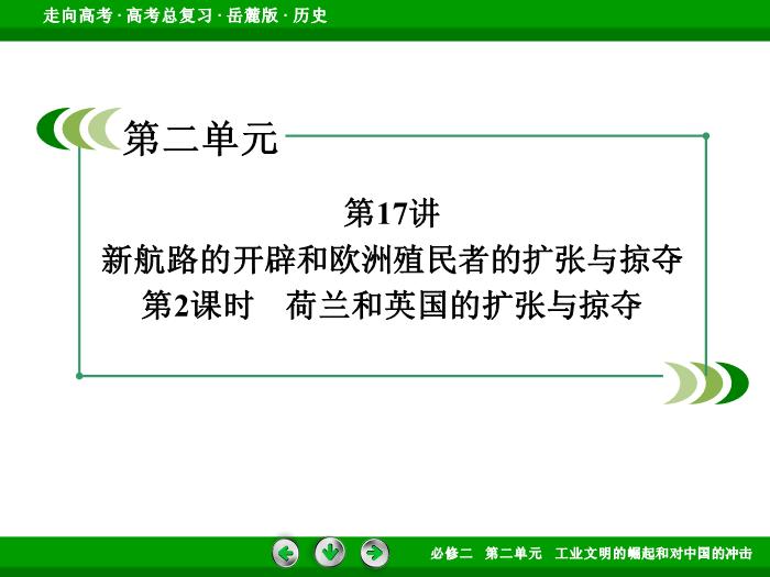 TOP482017年高考歷史岳麓版一輪復習必修2第2單元　工業文明的崛起和對中國的沖擊 第17講 第2課時.ppt文檔免費在線閱讀預覽圖（3）
