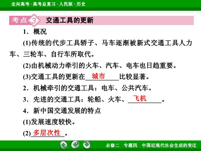 TOP392017年高考歷史人民版一輪復習必修2專題4　中國近現代社會生活的變遷第21講.ppt文檔免費在線閱讀預覽圖（12）