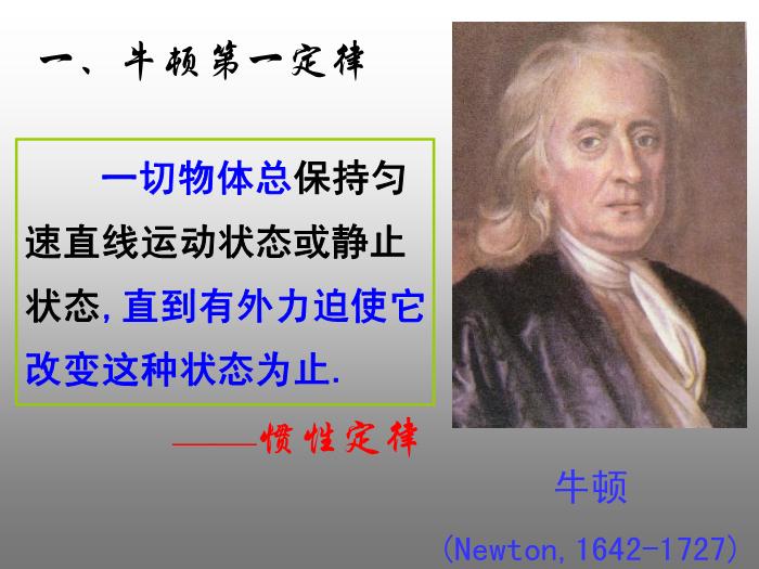 28人教版必修一第四章第1節 牛頓第一定律（共18張PPT）文檔第6頁