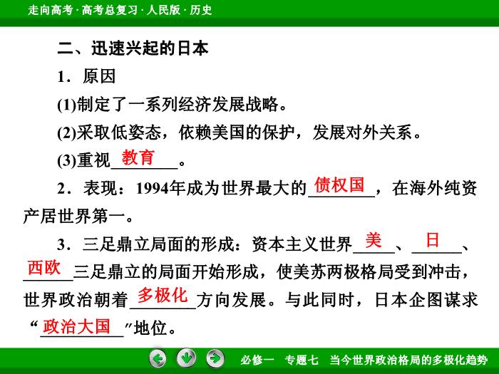 TOP412017年高考歷史人民版一輪復習必修1專題7　當今世界政治格局的多極化趨勢第15講.ppt文檔免費在線閱讀第12頁