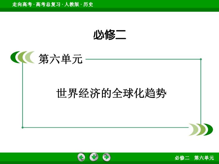 TOP462017版高考歷史（人教版）一輪總復習：必修2 第6單元 世界經濟的全球化趨勢  單元整合6.ppt文檔免費在線閱讀第2頁