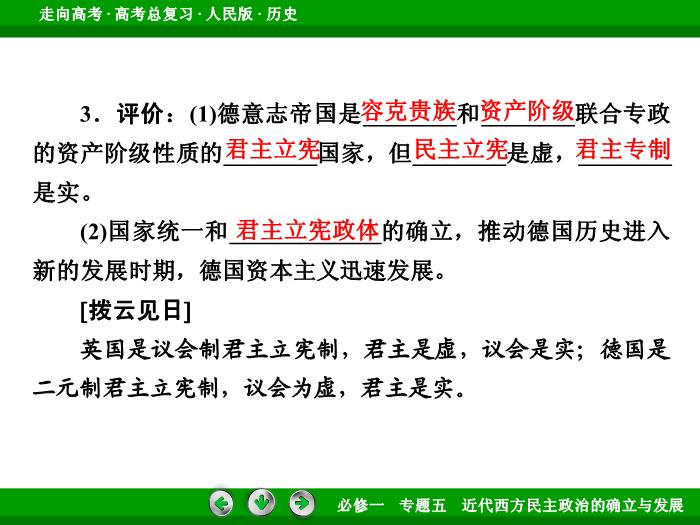 412017年高考歷史人民版一輪復習必修1專題5　近代西方民主政治的確立與發展第12講文檔第15頁