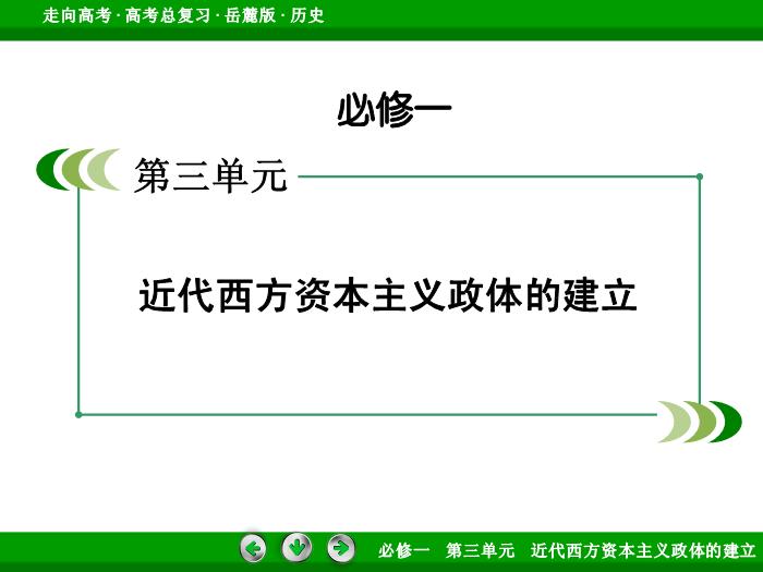 TOP412017年高考歷史岳麓版一輪復習必修1第3單元　近代西方資本主義政體的建立 第6講.ppt文檔免費在線閱讀預覽圖（2）