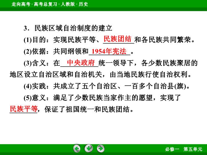 TOP562017版高考歷史（人教版）一輪總復習：必修1 第5單元 現代中國的政治建設、祖國統一和對外關系第11講 考點1.ppt文檔免費在線閱讀第9頁