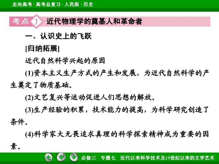 TOP512017年高考歷史人民版一輪復習必修3專題7　近代以來科學技術及19世紀以來的文學藝術第37講 課時1.ppt文檔免費在線閱讀第8頁