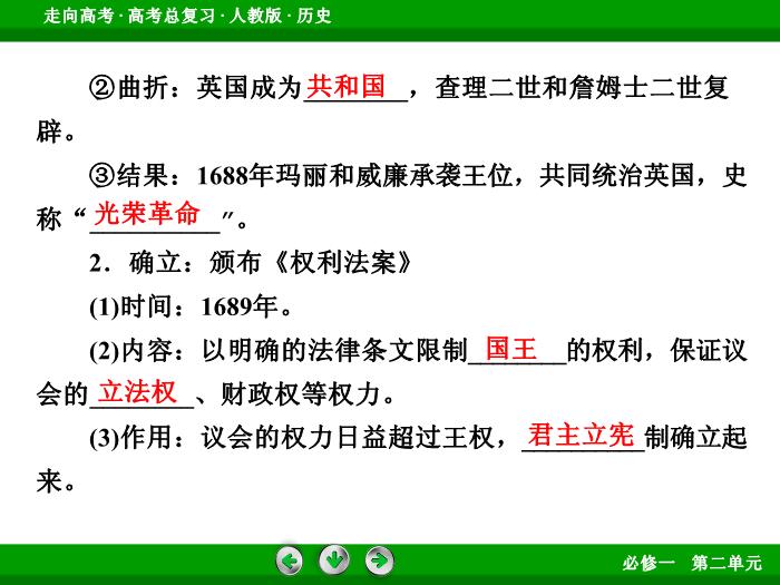 TOP542017版高考歷史（人教版）一輪總復習：必修1 第2單元 古代希臘、羅馬和近代西方的政治制度 第4講 考點1.ppt文檔免費在線閱讀第7頁