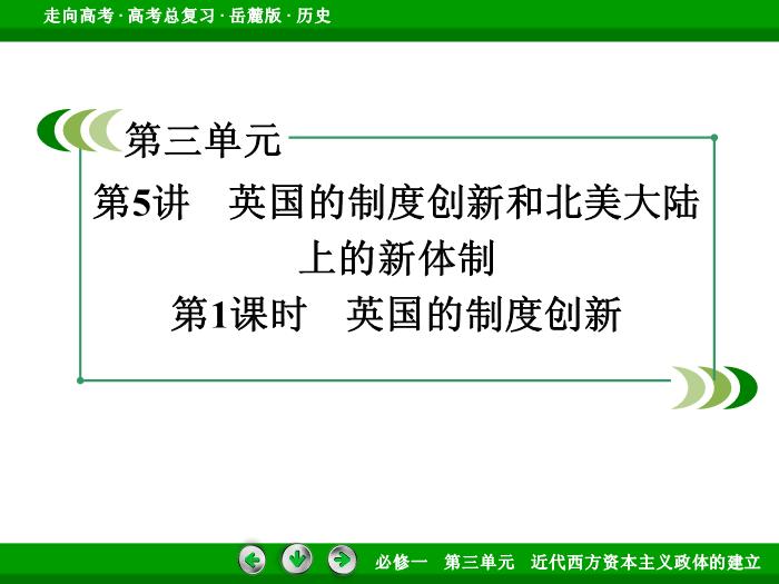 TOP462017年高考歷史岳麓版一輪復習必修1第3單元　近代西方資本主義政體的建立 第5講 第1課時.ppt文檔免費在線閱讀第3頁