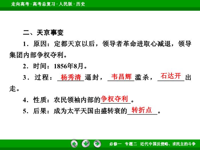 TOP402017年高考歷史人民版一輪復習必修1專題2　近代中國反侵略、求民主的斗爭第4講.ppt文檔免費在線閱讀第10頁