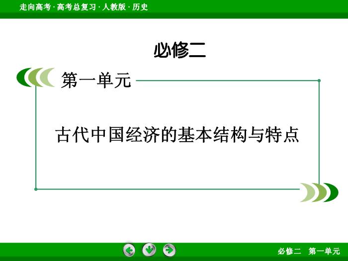 TOP512017版高考歷史（人教版）一輪總復習：必修2 第1單元 古代中國經濟的基本結構與特點第16講 考點2.ppt文檔免費在線閱讀第2頁