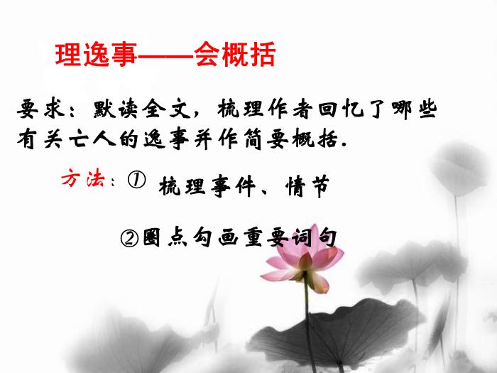 TOP422016春高中語文（蘇教版必修二）教學課件：第四專題 《亡人逸事》（共37張PPT）.ppt文檔免費在線閱讀第10頁