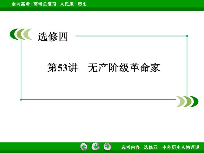 TOP322017年高考歷史人民版一輪復習選修四　中外歷史人物評說第53講.ppt文檔免費在線閱讀第3頁