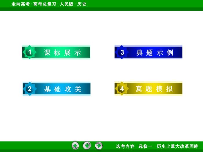 TOP332017年高考歷史人民版一輪復習選修一　歷史上重大改革回眸第39講.ppt文檔免費在線閱讀第4頁