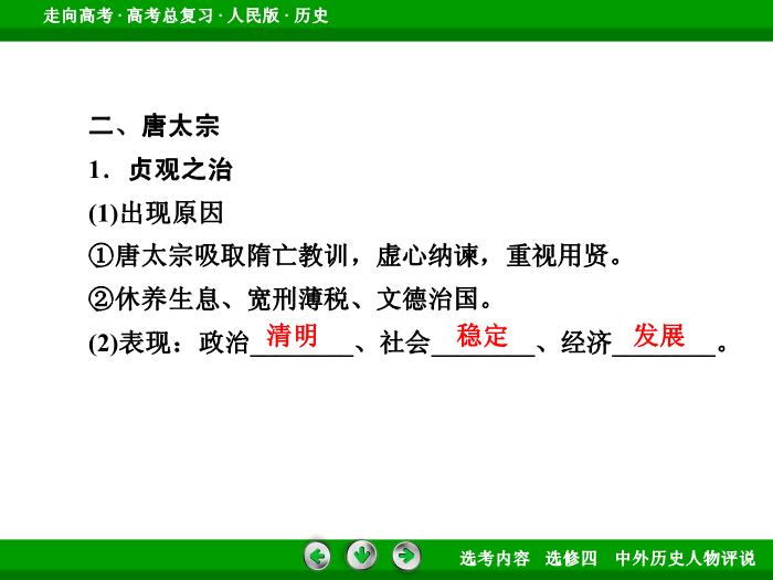 TOP322017年高考歷史人民版一輪復習選修四　中外歷史人物評說第50講.ppt文檔免費在線閱讀第11頁
