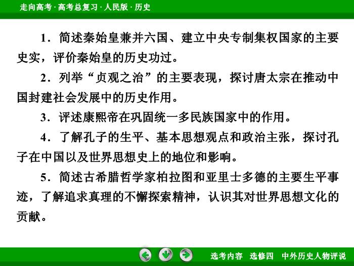 TOP322017年高考歷史人民版一輪復習選修四　中外歷史人物評說第50講.ppt文檔免費在線閱讀第6頁