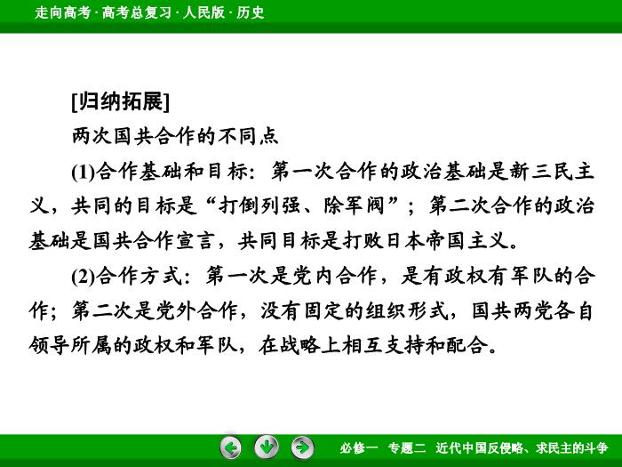 TOP402017年高考歷史人民版一輪復習必修1專題2　近代中國反侵略、求民主的斗爭第7講.ppt文檔免費在線閱讀第14頁