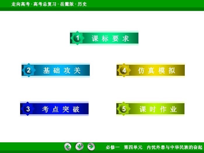 452017年高考歷史岳麓版一輪復習必修1第4單元　內憂外患與中華民族的奮起 第7講 第2課時文檔預覽圖（4）