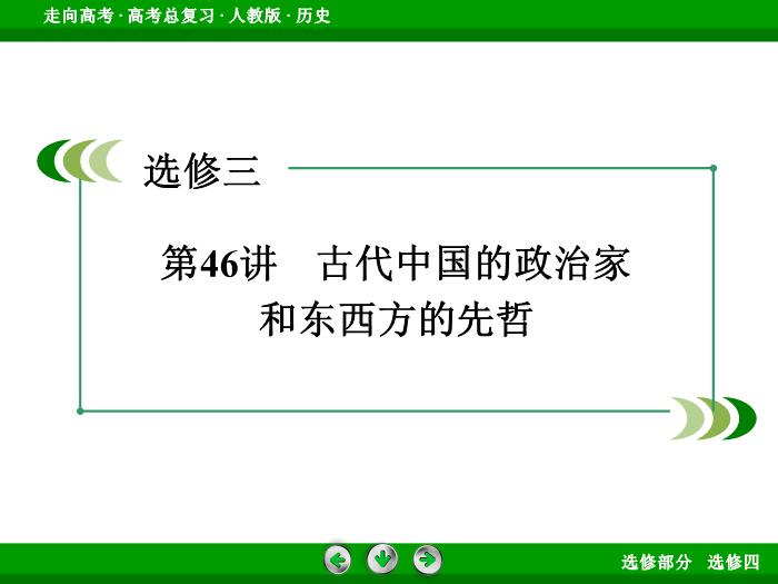 TOP362017版高考歷史（人教版）一輪總復習：選修4　中外歷史人物評說第46講.ppt文檔免費在線閱讀第3頁