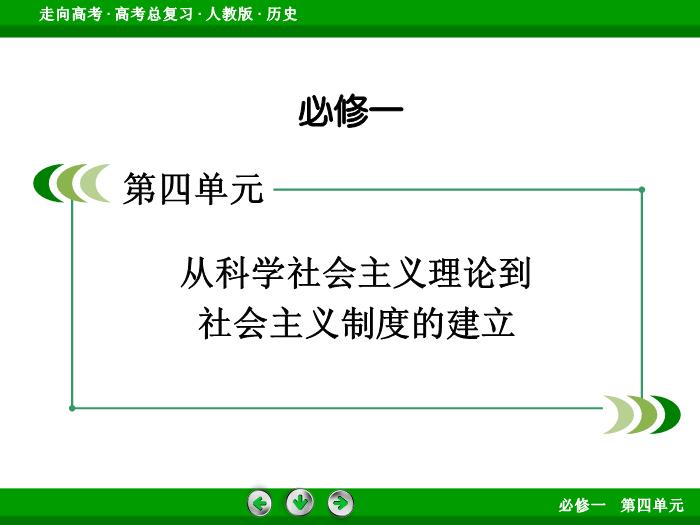 TOP542017版高考歷史（人教版）一輪總復習：必修1 第4單元 從科學社會主義理論到社會主義制度的建立 單元整合4.ppt文檔免費在線閱讀第2頁