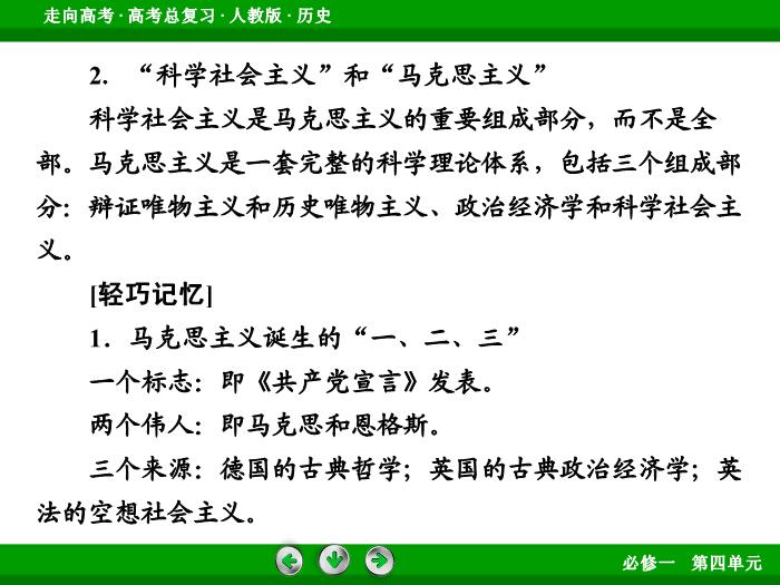 TOP562017版高考歷史（人教版）一輪總復習：必修1 第4單元 從科學社會主義理論到社會主義制度的建立第10講 考點1.ppt文檔免費在線閱讀第12頁
