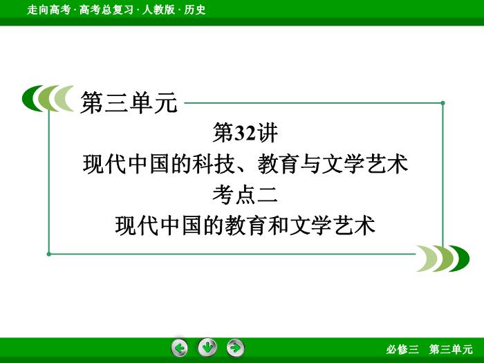 TOP672017版高考歷史（人教版）一輪總復習：必修3 第3單元 古代中國的科學技術、文學藝術與現代中國的科技、教育與文學藝術第32講 考點2.ppt文檔免費在線閱讀第3頁