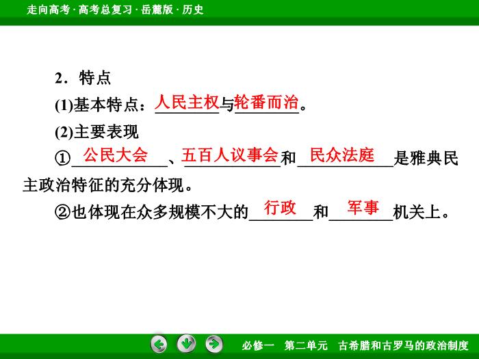 TOP402017年高考歷史岳麓版一輪復習必修1第2單元　古希臘和古羅馬的政治制度 第3講.ppt文檔免費在線閱讀第12頁
