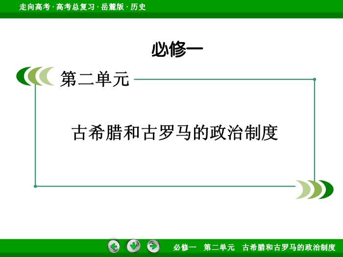 TOP402017年高考歷史岳麓版一輪復習必修1第2單元　古希臘和古羅馬的政治制度 第3講.ppt文檔免費在線閱讀第2頁