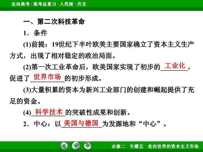 TOP422017年高考歷史人民版一輪復習必修2專題5　走向世界的資本主義市場第23講 課時2.ppt文檔免費在線閱讀預覽圖（8）