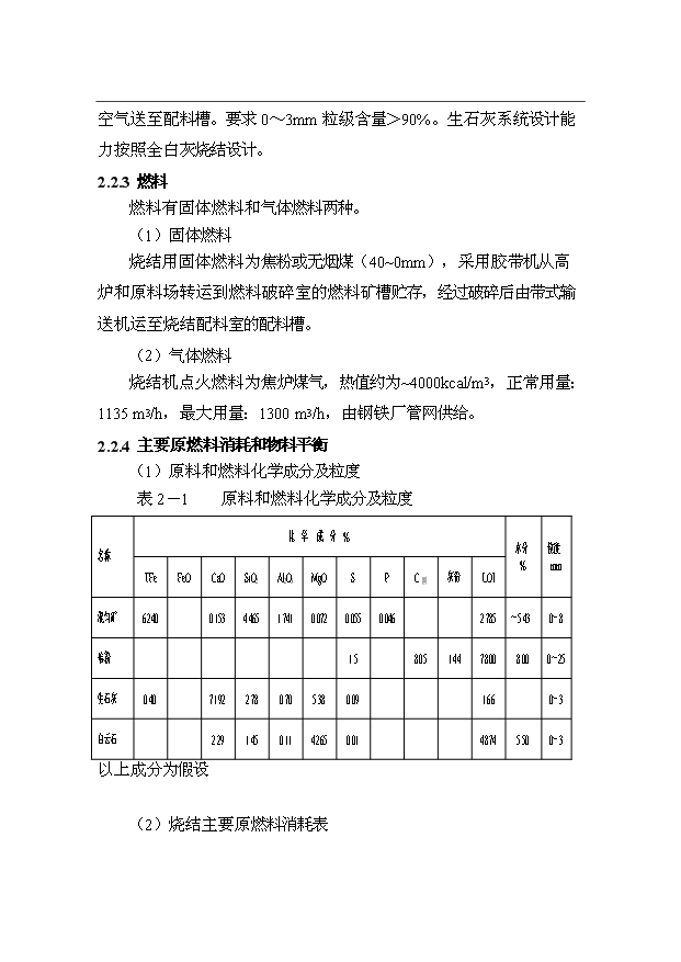 （項目成果）300萬噸優特鋼項目（一期）工程燒結系統項目可行性論證申報材料（華經縱橫）第15頁