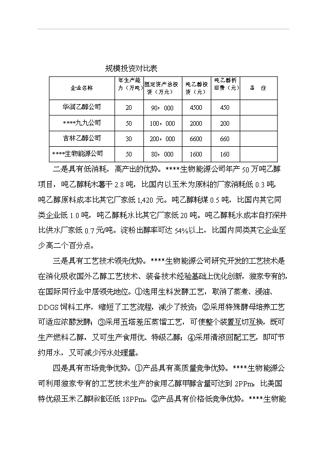 （項目成果）50萬噸乙醇生產項目可行性論證申報材料（華經縱橫）第11頁
