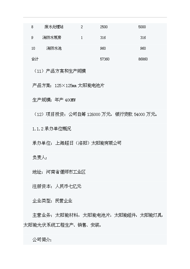 （項目成果）4百MW太陽能電池項目可行性論證申報材料（華經縱橫）