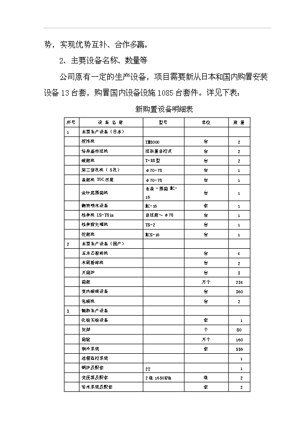 （項目成果）4680噸金針菇生產線擴建項目可行性論證申報材料（華經縱橫）