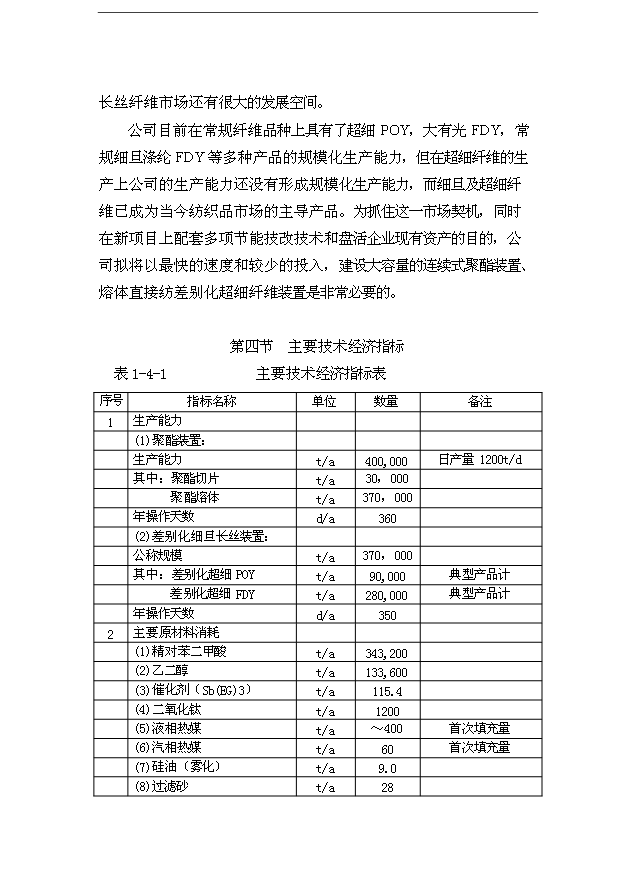 （項目成果）40萬噸直紡差別化超細纖維項目可行性論證申報材料（華經縱橫）