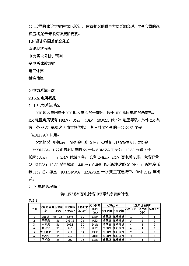 （項目成果）35kv輸變電工程項目可行性論證申報材料（華經縱橫）第2頁