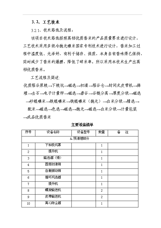 （項目成果）3萬噸高檔優質香米生產線項目可行性論證申報材料（華經縱橫）第6頁