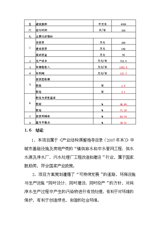 （項目成果）30萬桶純凈水生產線項目可行性論證申報材料（華經縱橫）