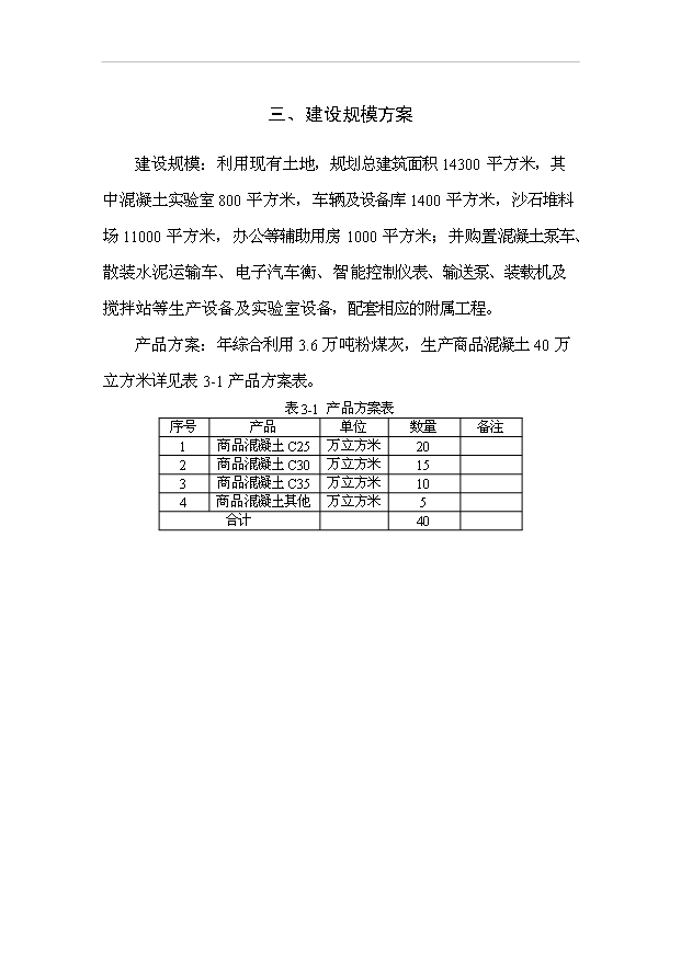 （項目成果）40萬立方米混凝土攪拌站粉煤灰綜合利用項目可行性論證申報材料（華經縱橫）