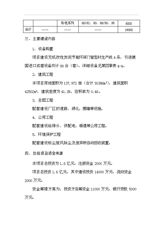 多元廢舊塑料免清洗無機改性發泡鋁塑型材項目99頁投資可行性分析報告（0）第14頁