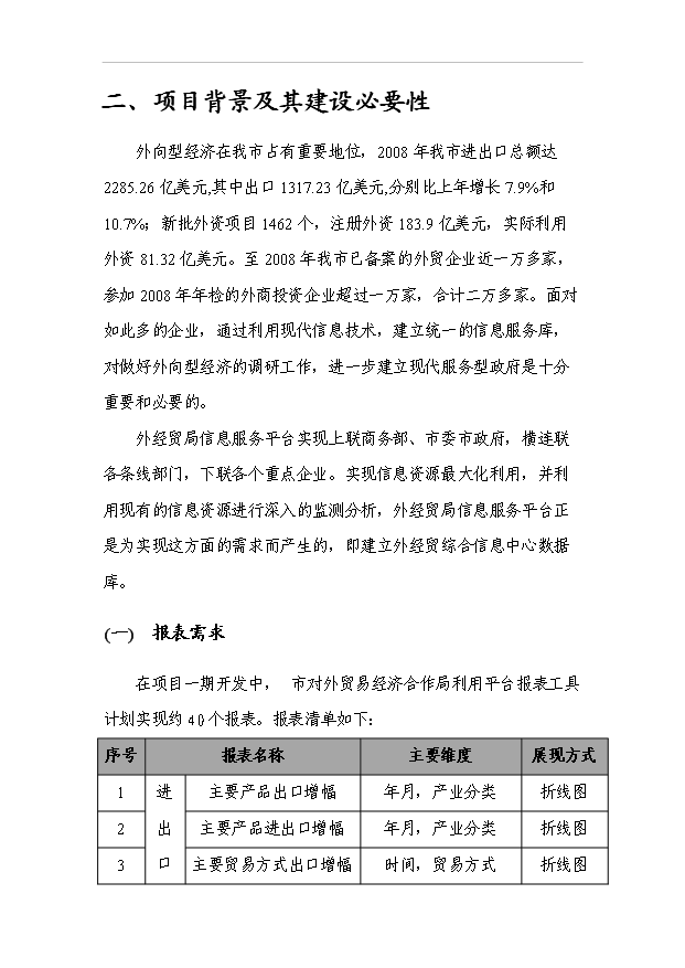外經貿企業服務平臺項目44頁項目可行性報告模板（7）第6頁