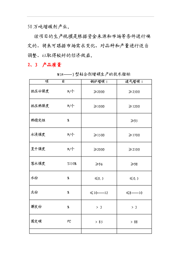 （項目成果）30萬噸增碳劑項目可行性論證申報材料（華經縱橫）