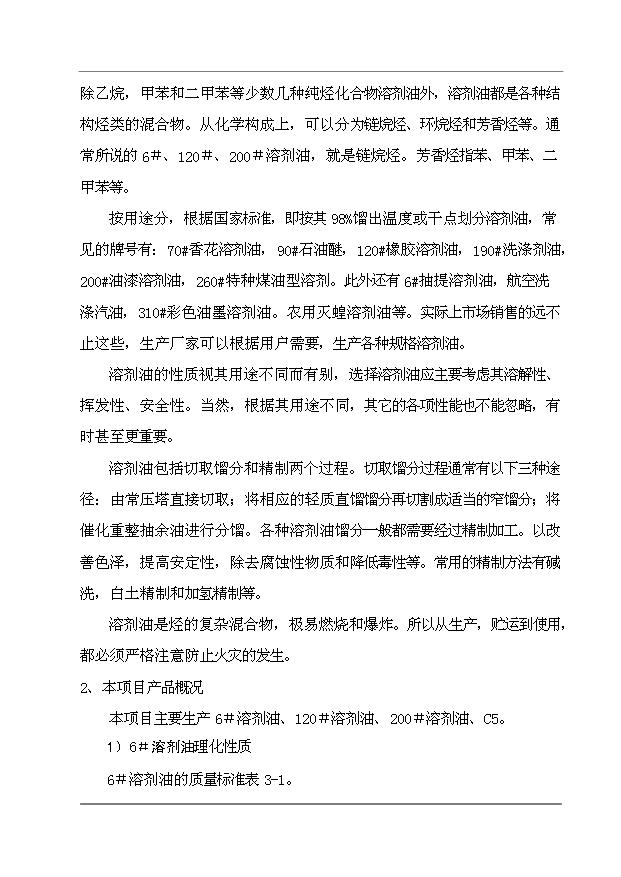 （項目成果）30萬噸溶劑油生產項目可行性論證申報材料（華經縱橫）